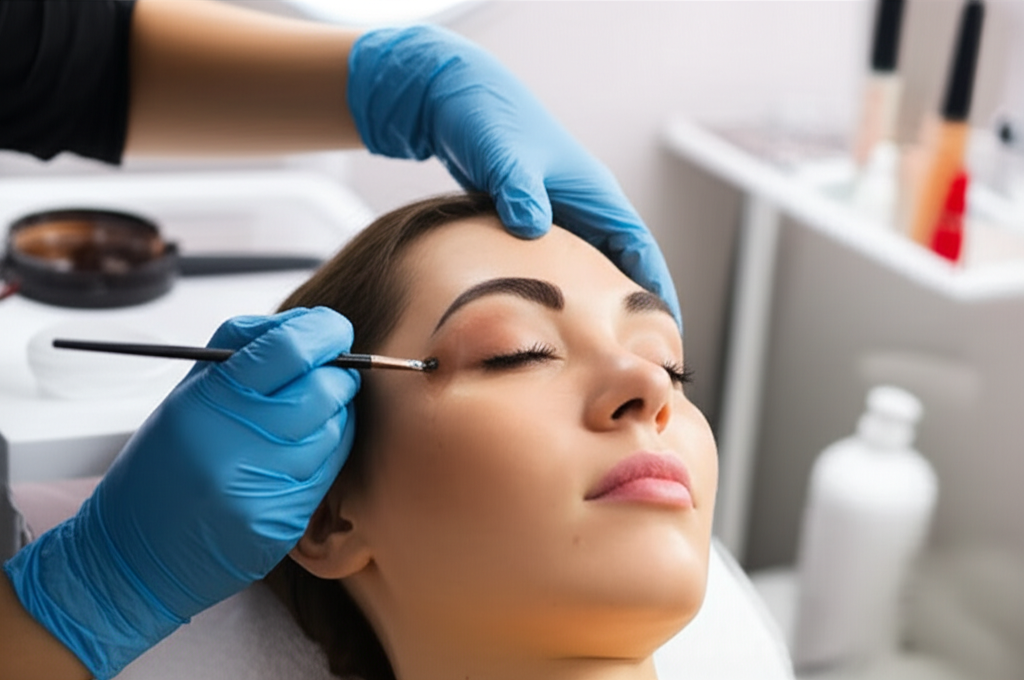 Design de sobrancelhas com henna